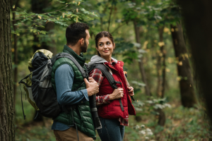 Couple hiking