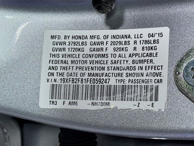 2015 Honda Civic EX