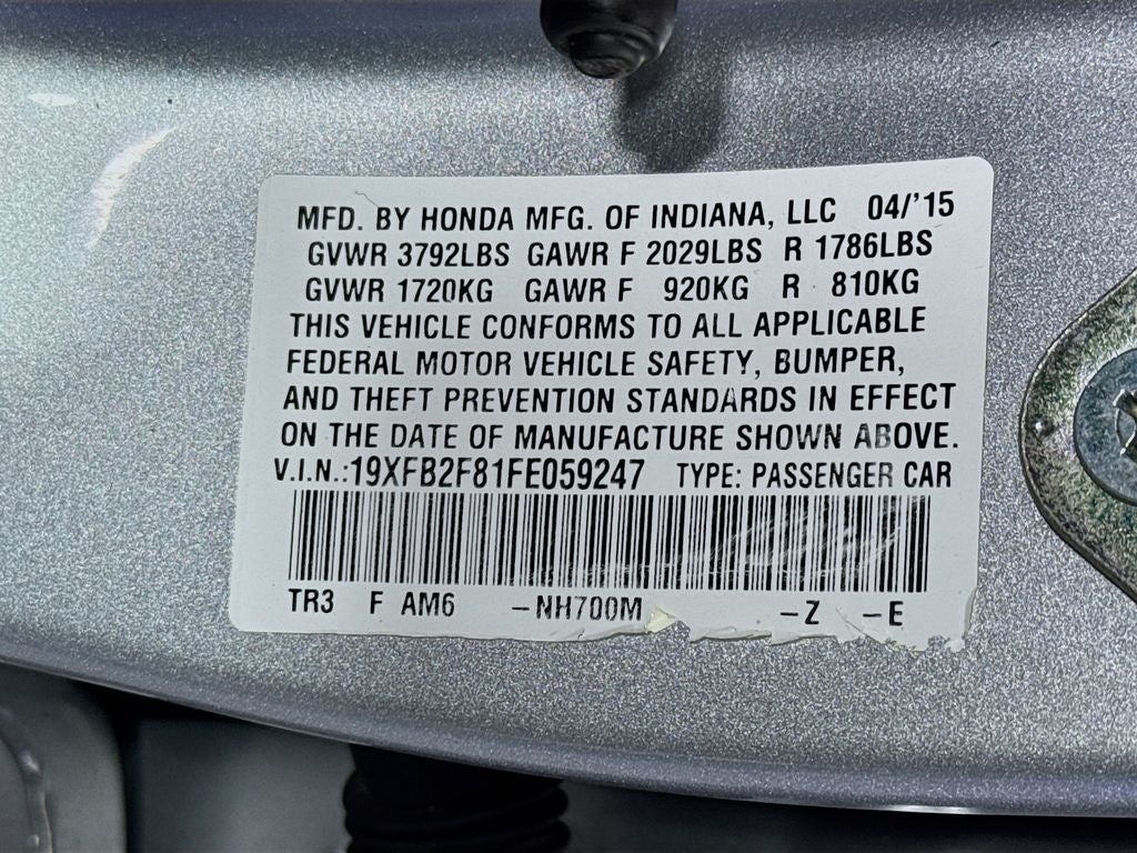 2015 Honda Civic EX
