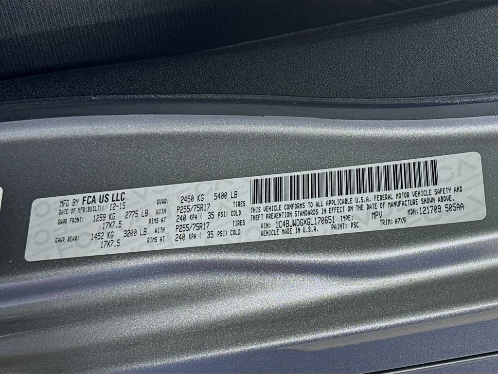 2016 Jeep Wrangler Unlimited Unlimited Sport