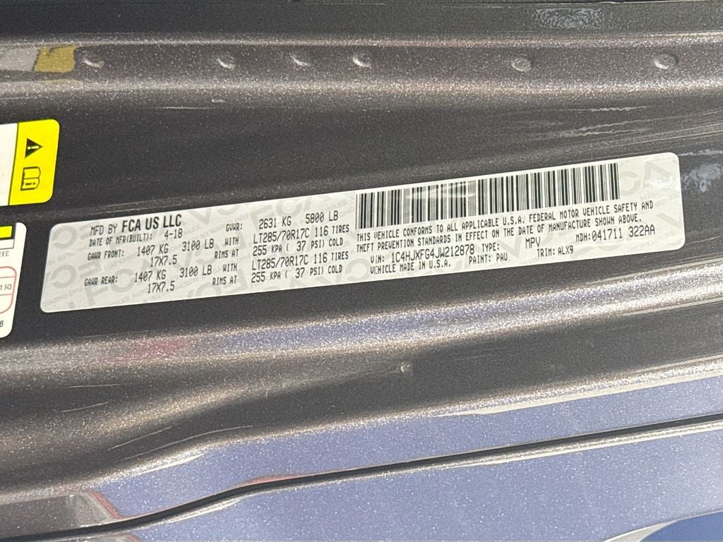 2018 Jeep Wrangler Unlimited Unlimited Rubicon