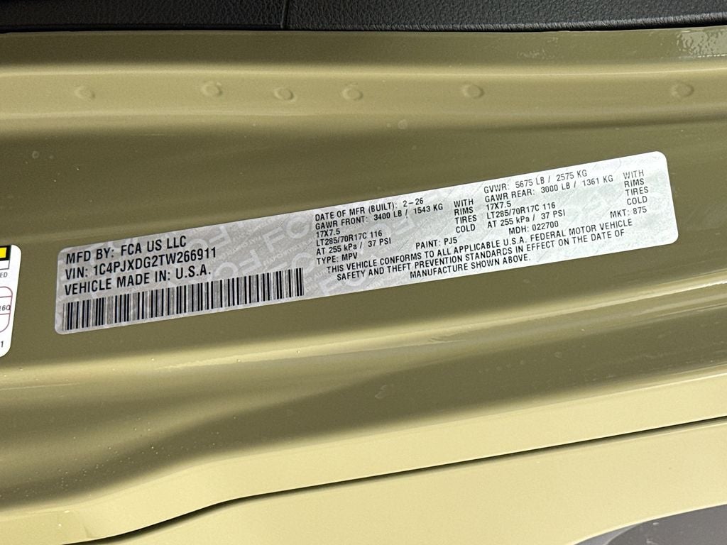 2026 Jeep Wrangler Willys