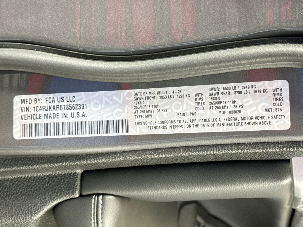 2026 Jeep Grand Cherokee L Altitude