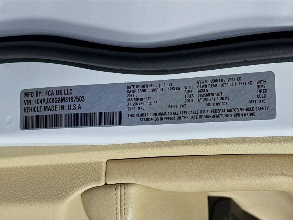 2021 Jeep Grand Cherokee L Limited