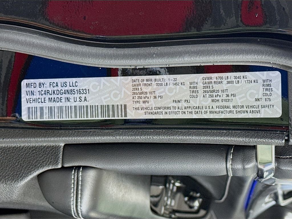 2022 Jeep Grand Cherokee L Overland