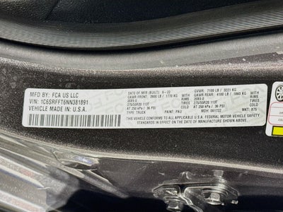 2022 RAM 1500 Big Horn/Lone Star Crew Cab 4X4