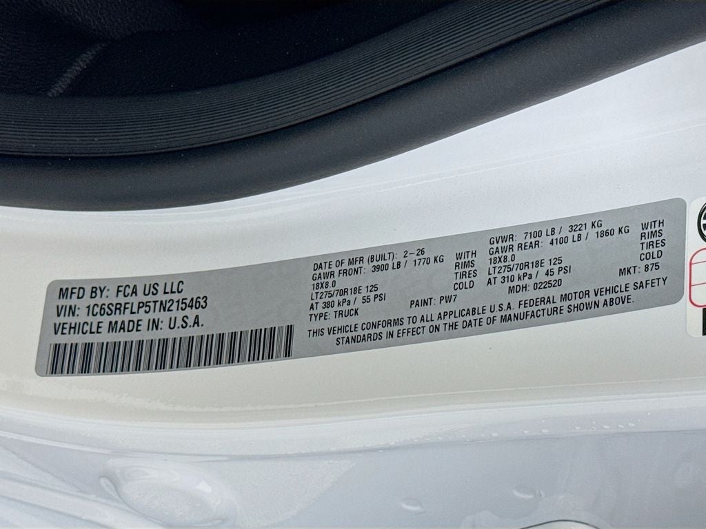 2026 RAM Ram 1500 Rebel