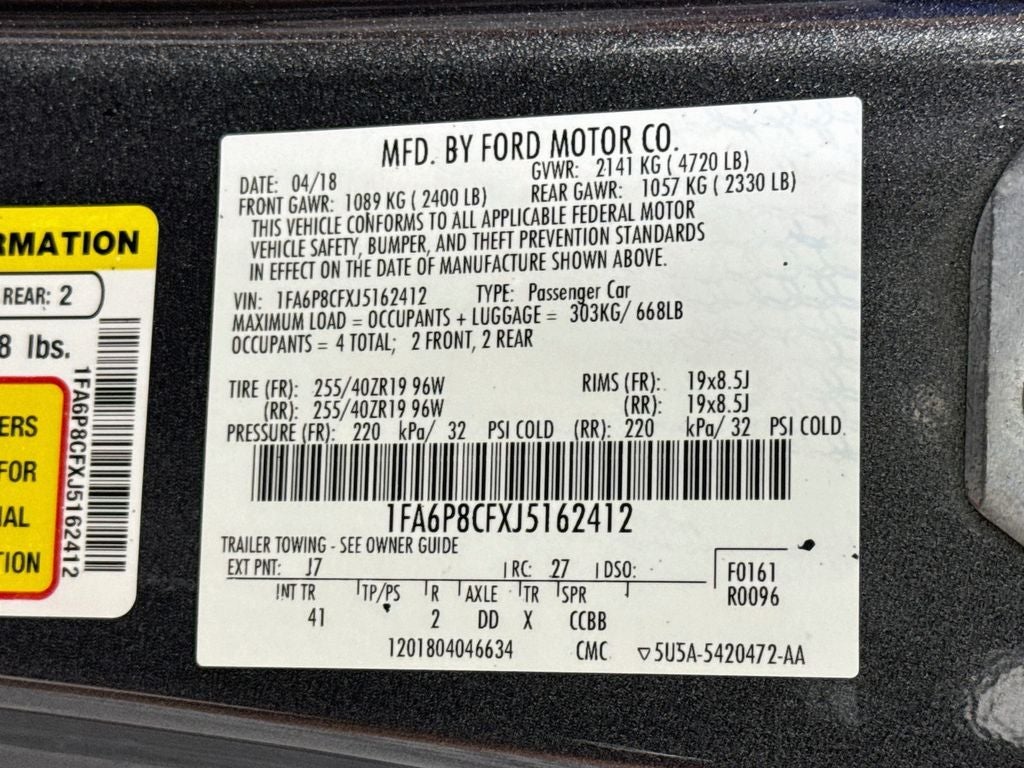 2018 Ford Mustang GT Premium Coupe