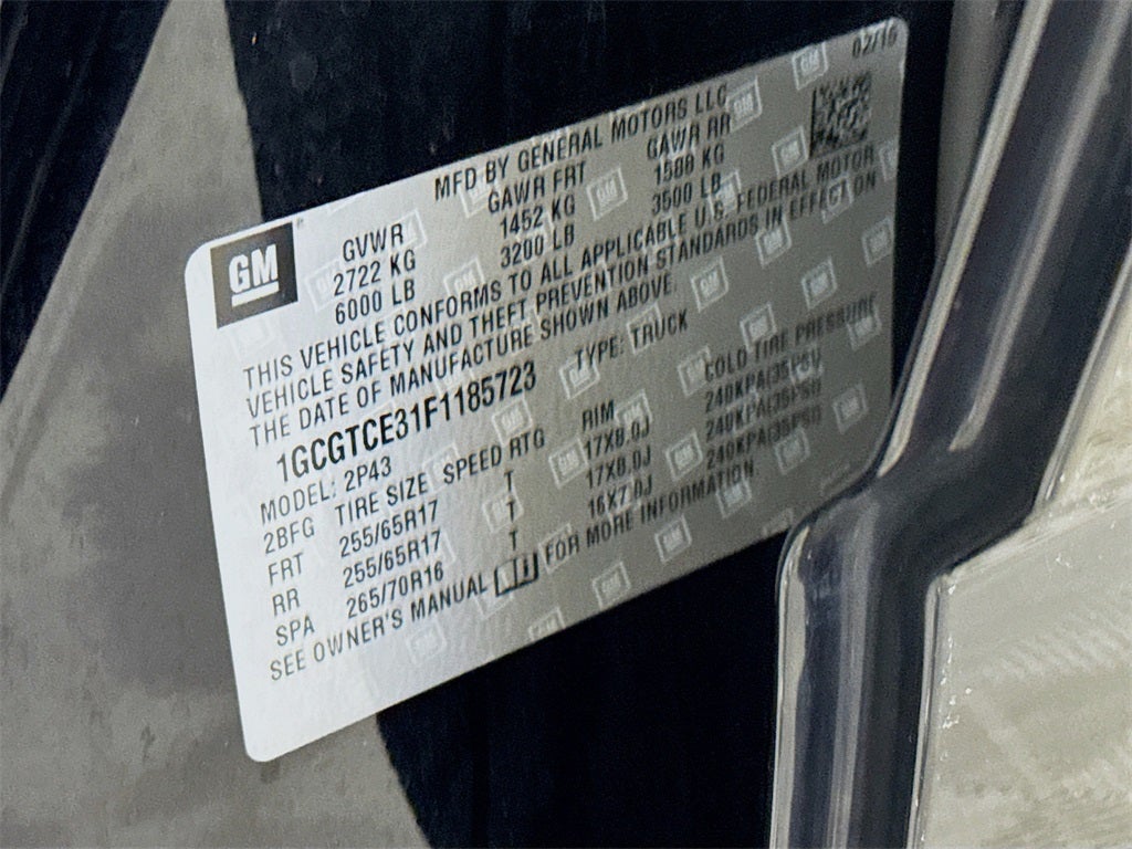 2015 Chevrolet Colorado Z71