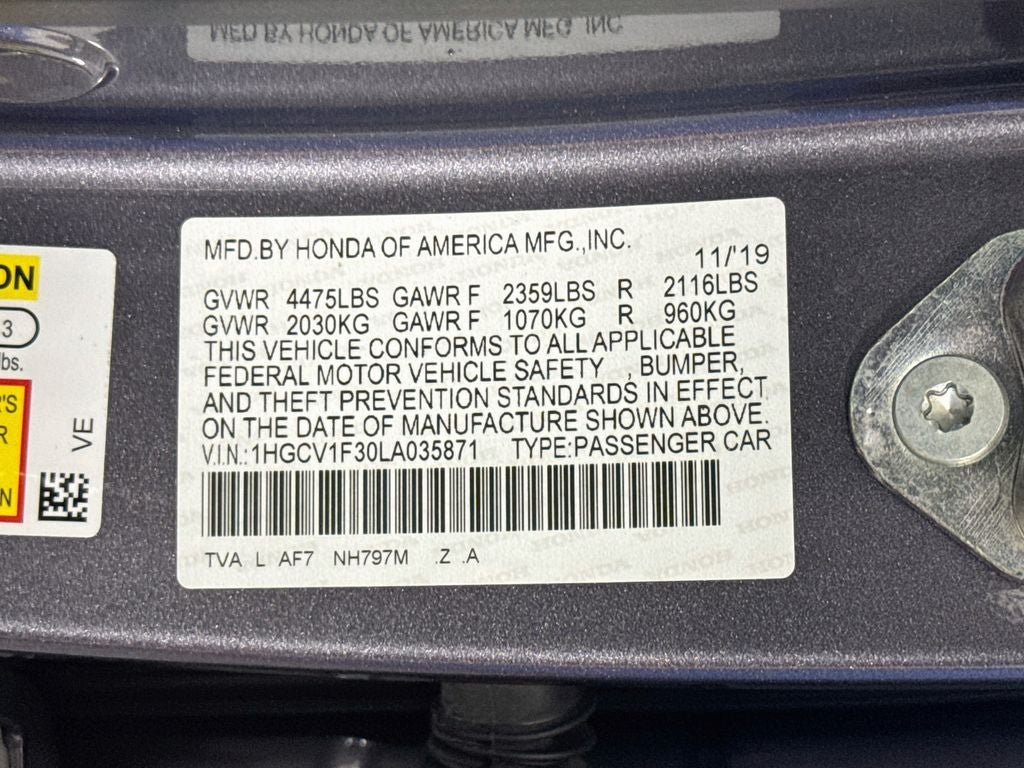 2020 Honda Accord Sport Sedan