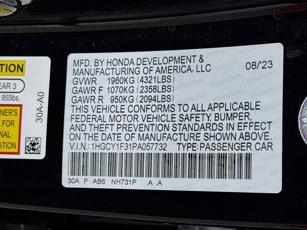 2023 Honda Accord EX
