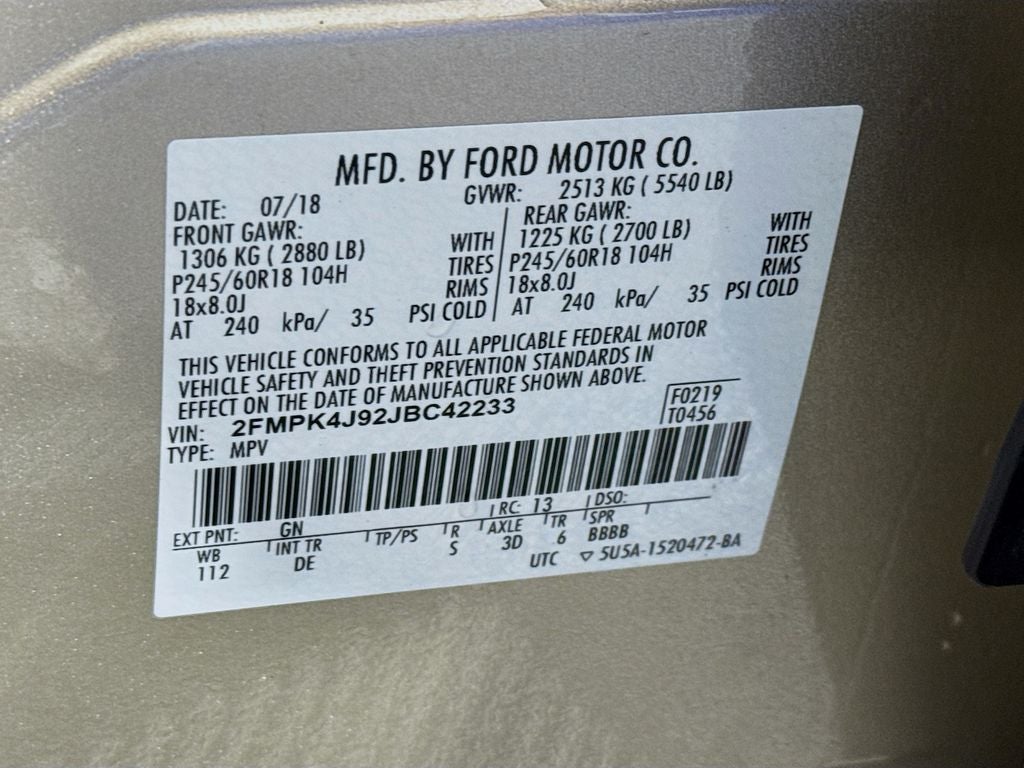 2018 Ford Edge SEL