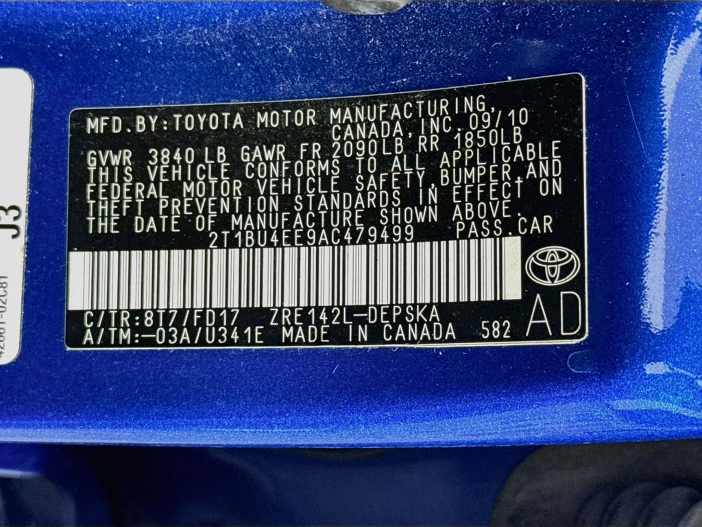 2010 Toyota Corolla S