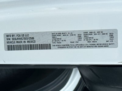 2025 RAM ProMaster 2500 136"WB-LOW ROOF 136 WB