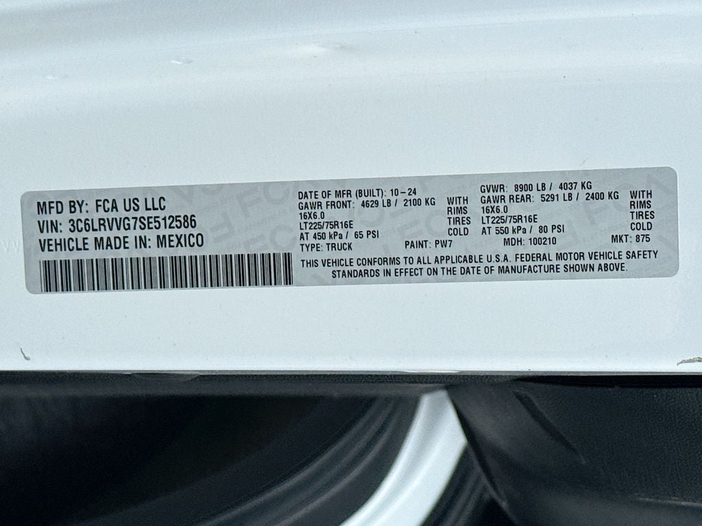 2025 RAM ProMaster 2500 136"WB-LOW ROOF 136 WB