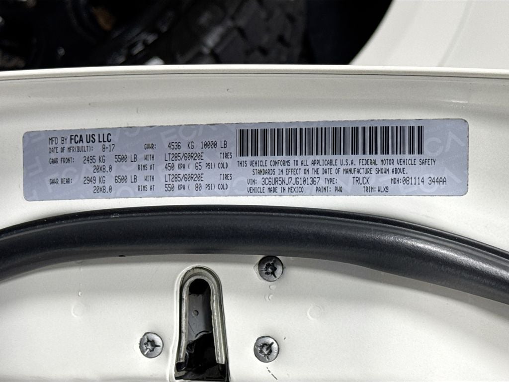 2018 RAM 2500 Laramie Mega Cab 4X4