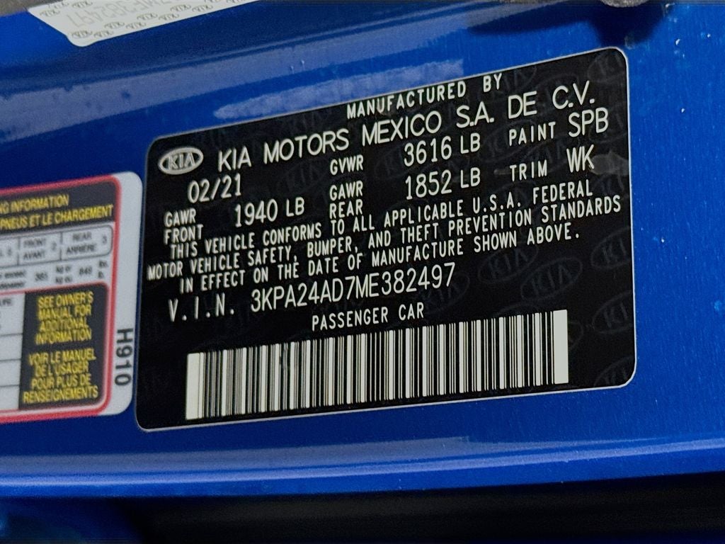 2021 Kia Rio S