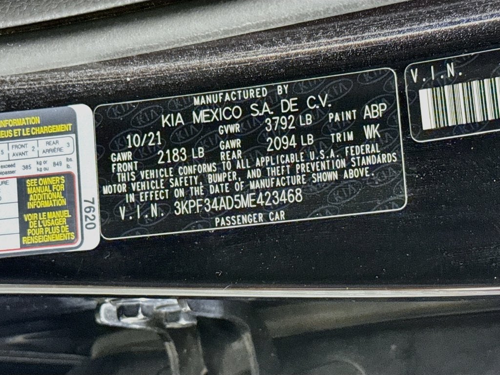 2021 Kia Forte GT-Line -Premium Package