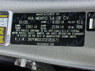 2025 Kia K4 GT-Line Turbo