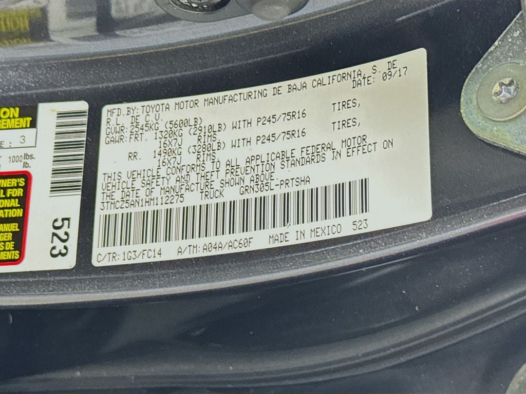 2017 Toyota Tacoma SR5 V6