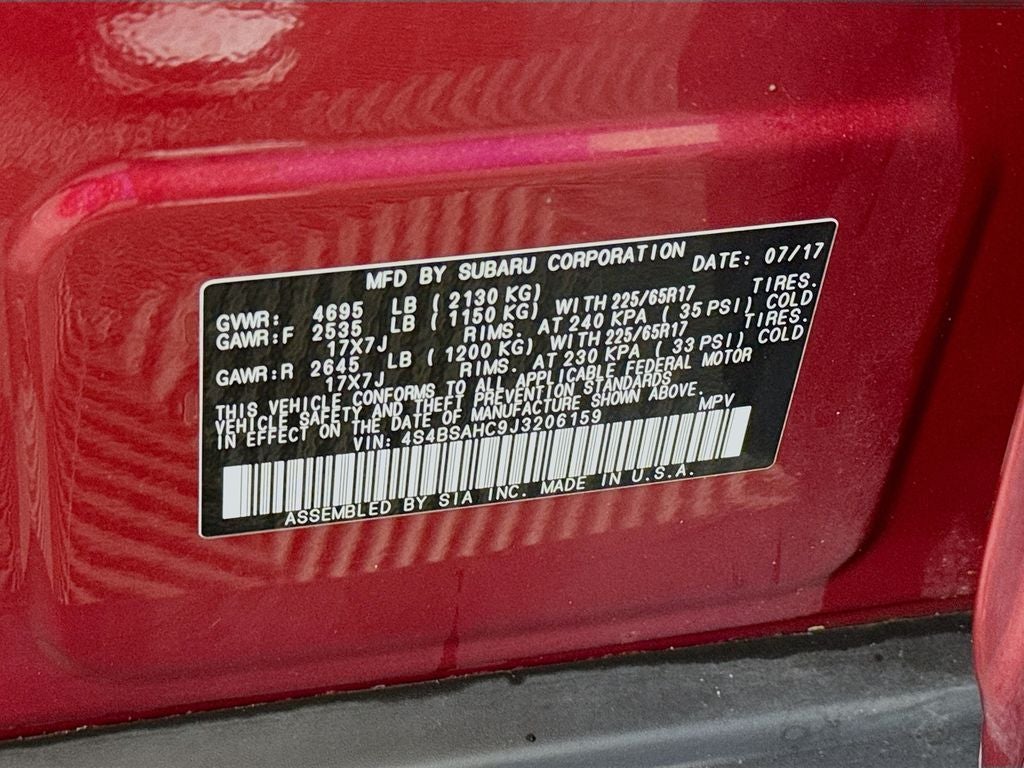 2018 Subaru Outback 2.5i Premium