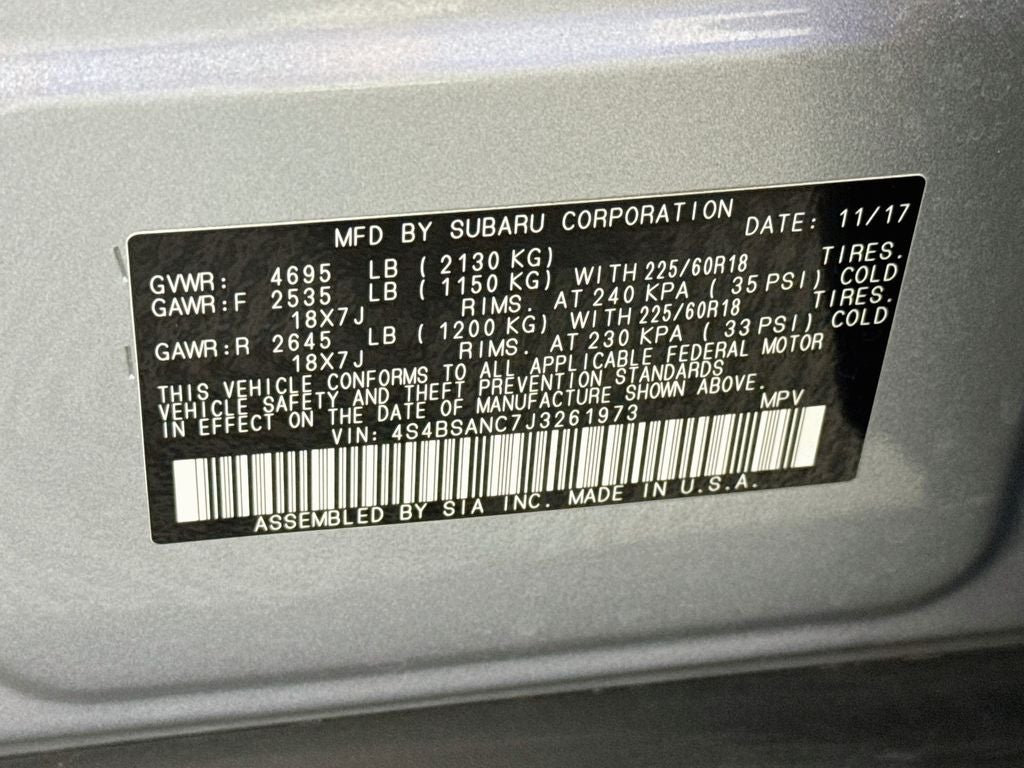 2018 Subaru Outback 2.5i Limited-Populer P ACKAGE #2