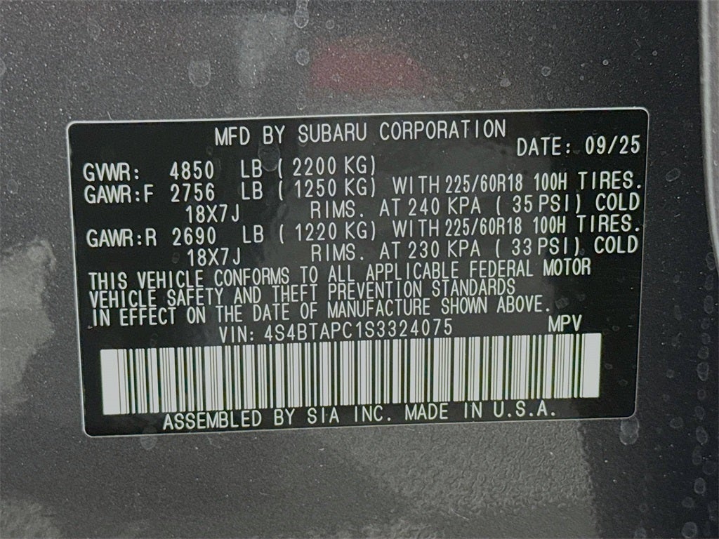 2025 Subaru Outback Touring