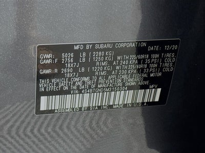 2021 Subaru Outback Limited XT