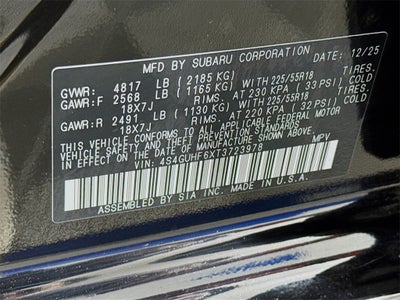 2026 Subaru Crosstrek Sport