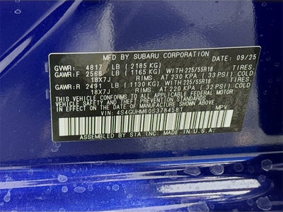 2025 Subaru Crosstrek Limited