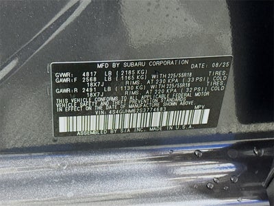 2025 Subaru Crosstrek Limited