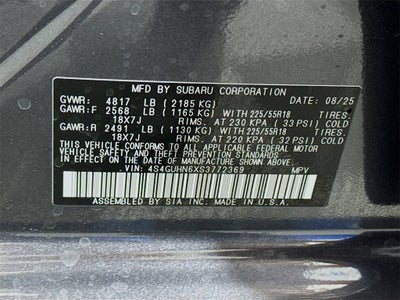 2025 Subaru Crosstrek Limited