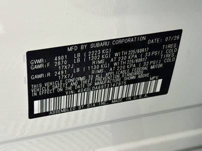 2026 Subaru Forester Base