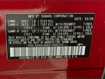 2026 Subaru Forester Premium