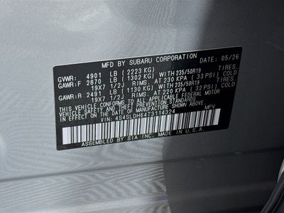2026 Subaru Forester Sport