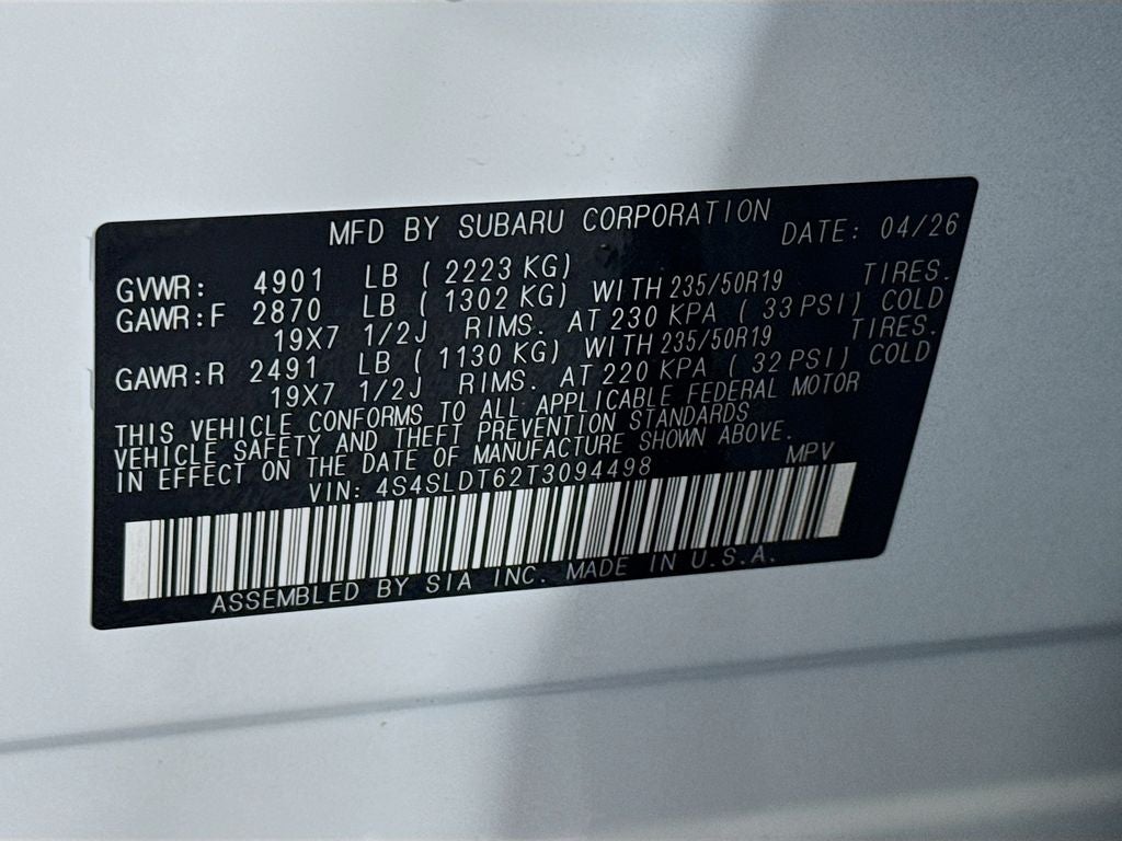 2026 Subaru Forester Touring