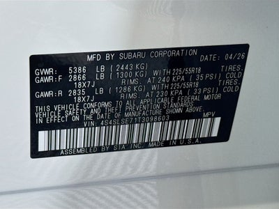 2026 Subaru Forester Premium Hybrid