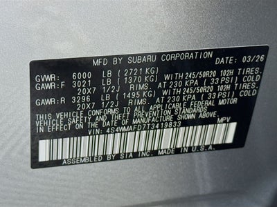 2026 Subaru Ascent Limited