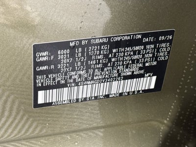 2027 Subaru Ascent Limited