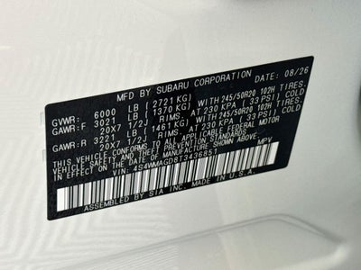 2026 Subaru Ascent Limited