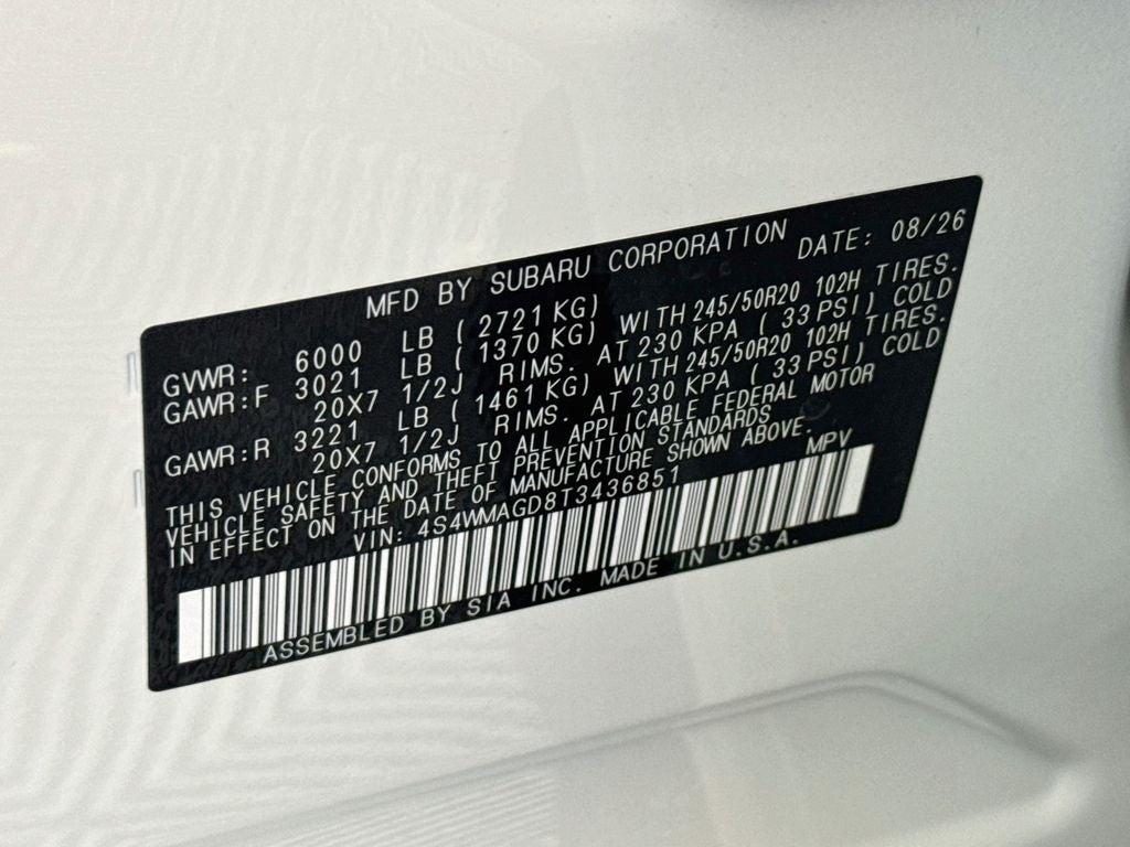 2026 Subaru Ascent Limited