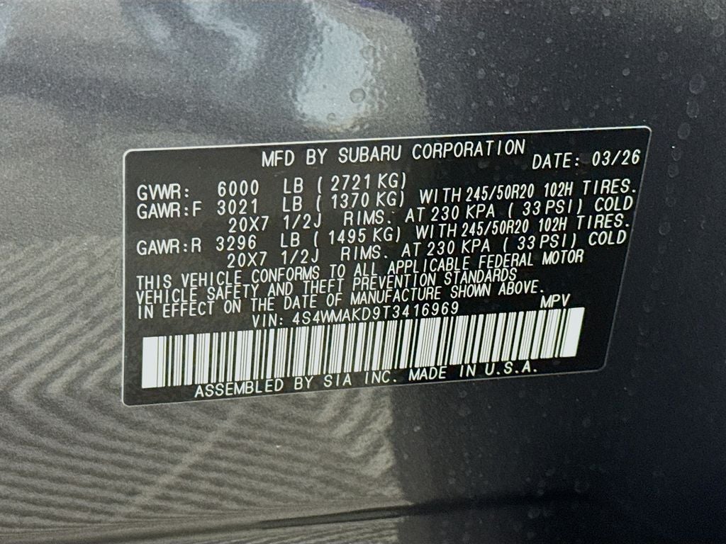 2026 Subaru Ascent Touring