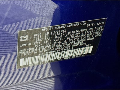 2026 Subaru Ascent Onyx Edition Touring