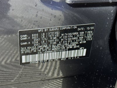 2026 Subaru Ascent Onyx Edition Touring