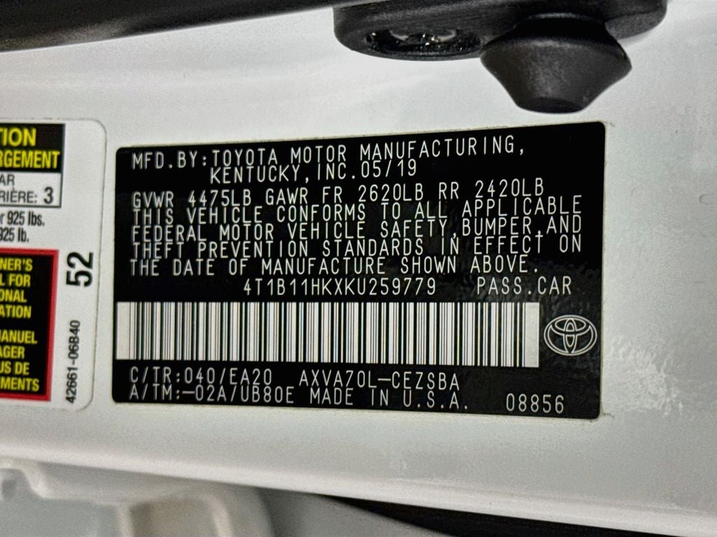 2019 Toyota Camry SE
