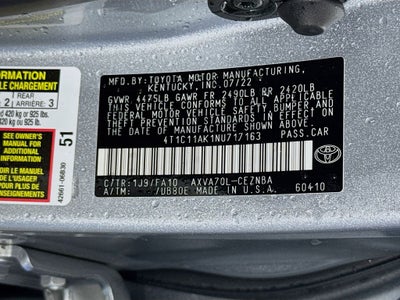 2022 Toyota Camry LE