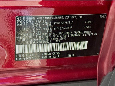 2022 Toyota RAV4 Hybrid XLE