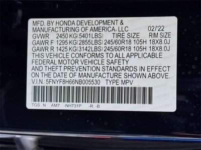 2022 Honda Passport TrailSport AWD