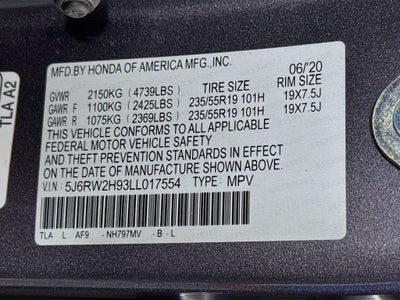 2020 Honda CR-V Touring