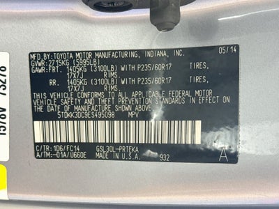 2014 Toyota Sienna LE 8 Passenger
